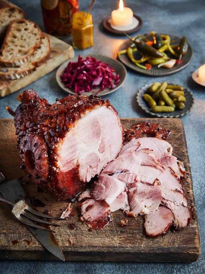 Jamie's mulled wine ham is the perfect festive centre-piece that will serve you well on Boxing Day too