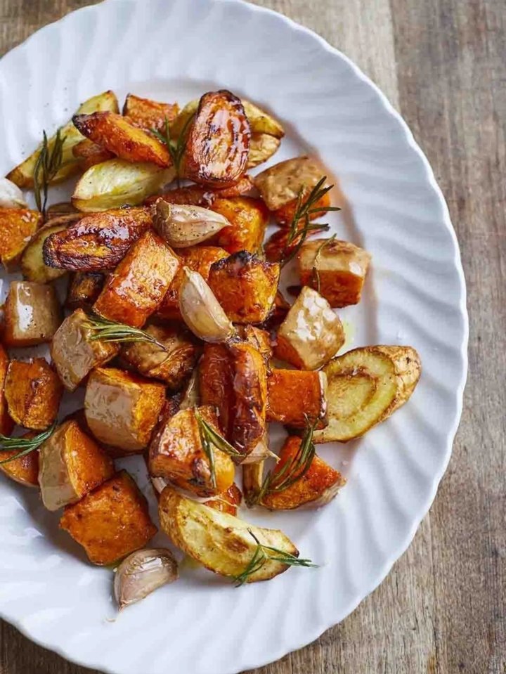 Cook up a side of root vegetables in the air fryer while your main over is being used for meat