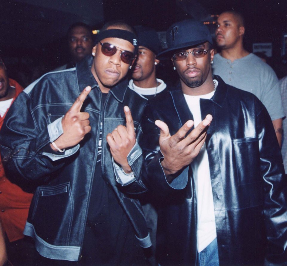 Jay-Z and Sean "P. Diddy" Combs at a CD release party.