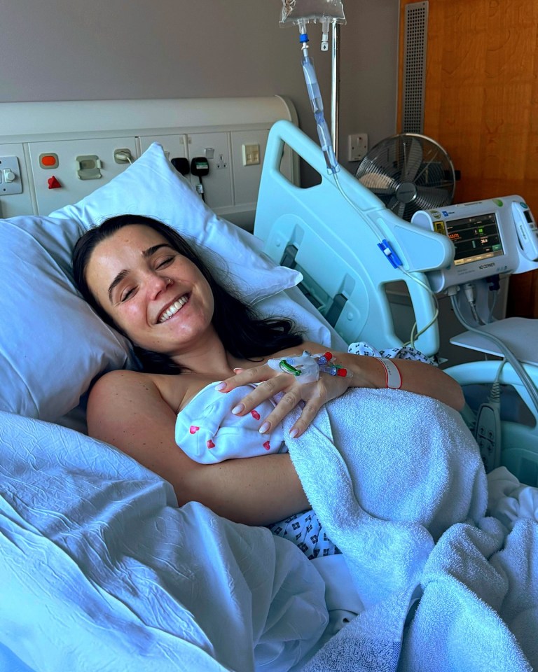 Emily Clarkson gave birth during Christmas week to a baby girl