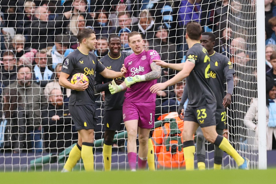 Jordan Pickford denied Erling Haaland from the spot as Everton frustrated Man City