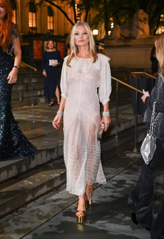 Kate Moss at the Clooney Foundation For Justice's 2023 Albie Awards.