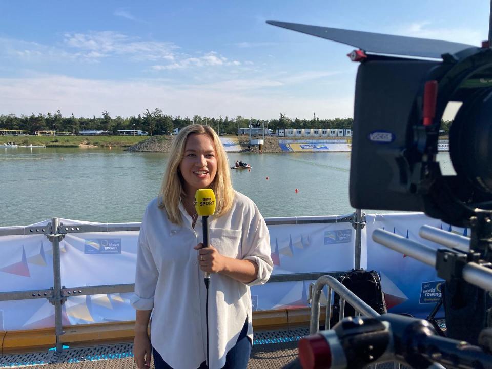 BBC sports presenter Katie Smith covered the Paris Olympics earlier this year