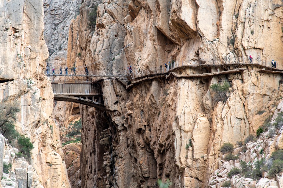 The 20-year-old was climbing near Malaga, Spain, on the Caminito Del Rey