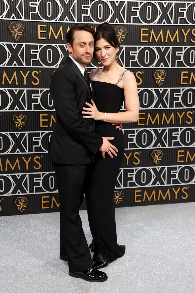 Kieran Culkin and Jazz Charton at the Emmy Awards.