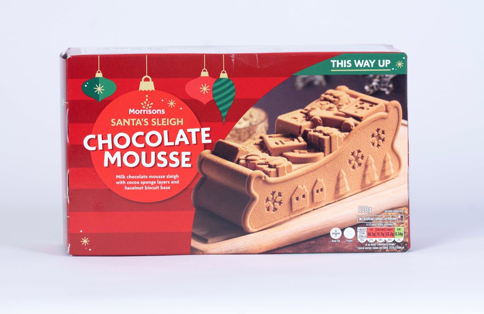 Morisson's Santa’s Sleigh Chocolate Mousse falls short of being a complete showstopper