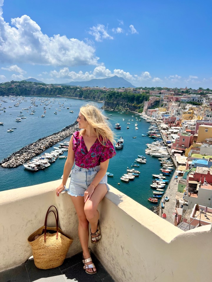 A day trip to the island of Procida was in store during a girls' holiday to Naples in June 2023