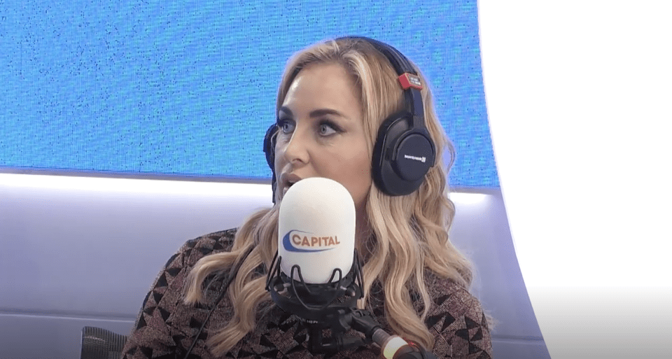 Josie Gibson during a Capital radio interview.