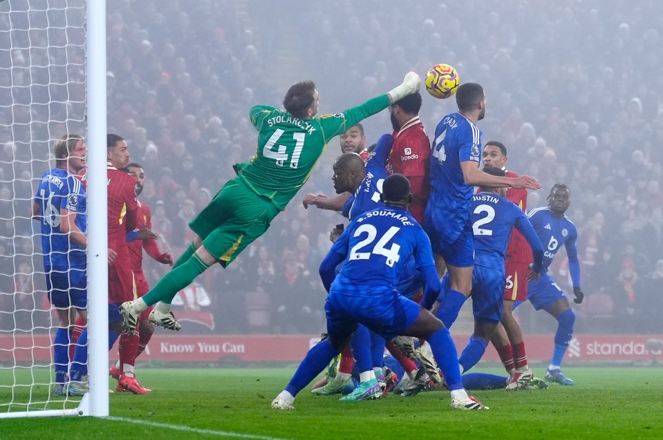 Jakub Stolarczyk came in for Danny Ward to make his Premier League debut