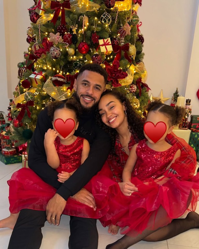 Leigh-Anne Pinnock shared photos of her adorable twin daughters at Christmas