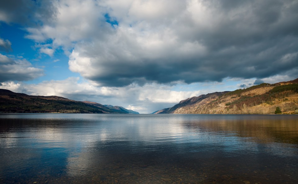 Loch Ness landscape in Scotland.