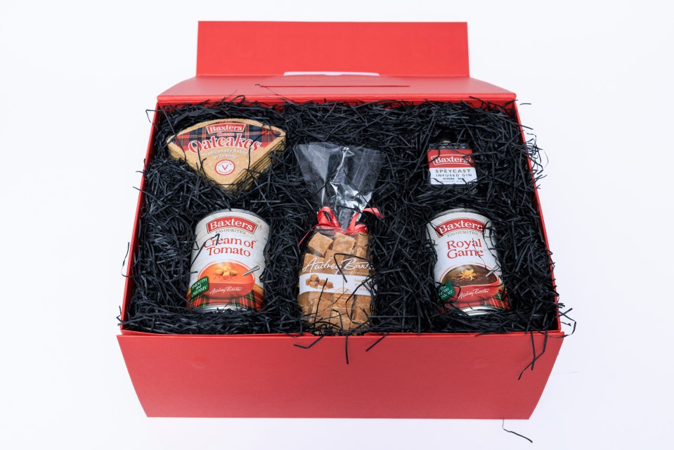 Baxters' hamper is a lovely gift for older loved ones