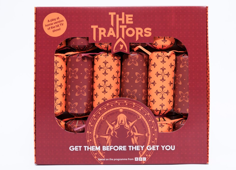 The Traitors crackers are inspired by the popular TV series