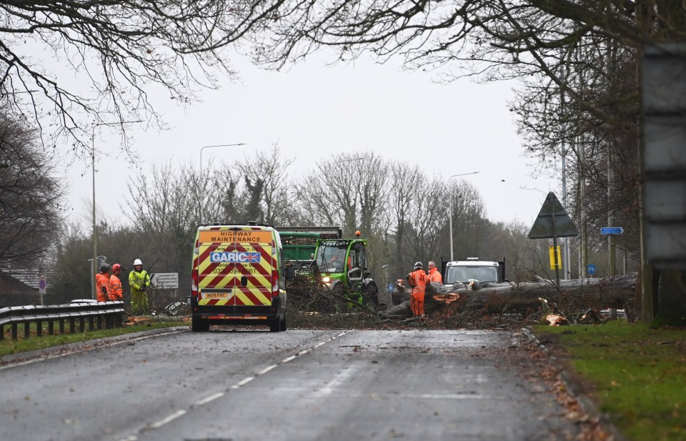 The tragedy unfolded on the A59 in Longton, Lancashire, at around 9am