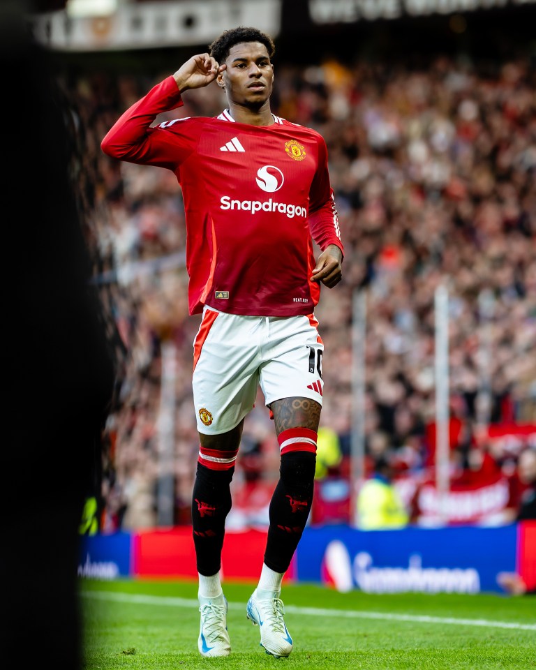 Manchester United star Marcus Rashford registered his ‘head space’ celebration after hitting the net in January 2023