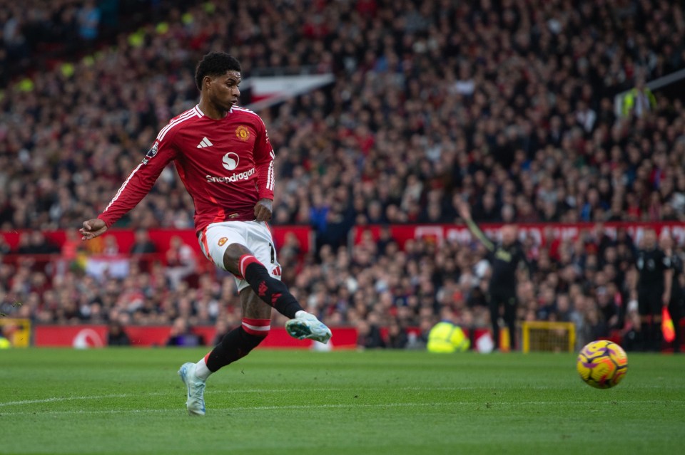 Marcus Rashford is enjoying working under Ruben Amorim