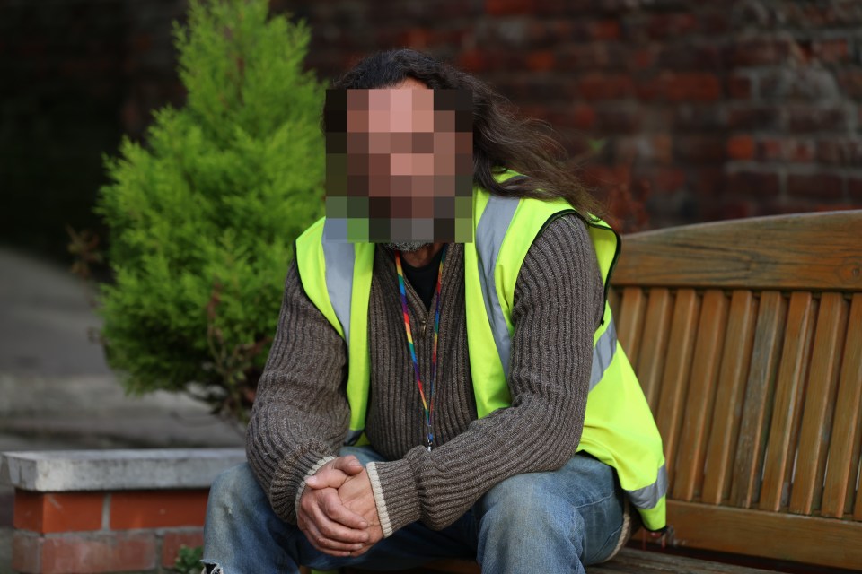 Michael is homeless and has been helped out by the local foodbank