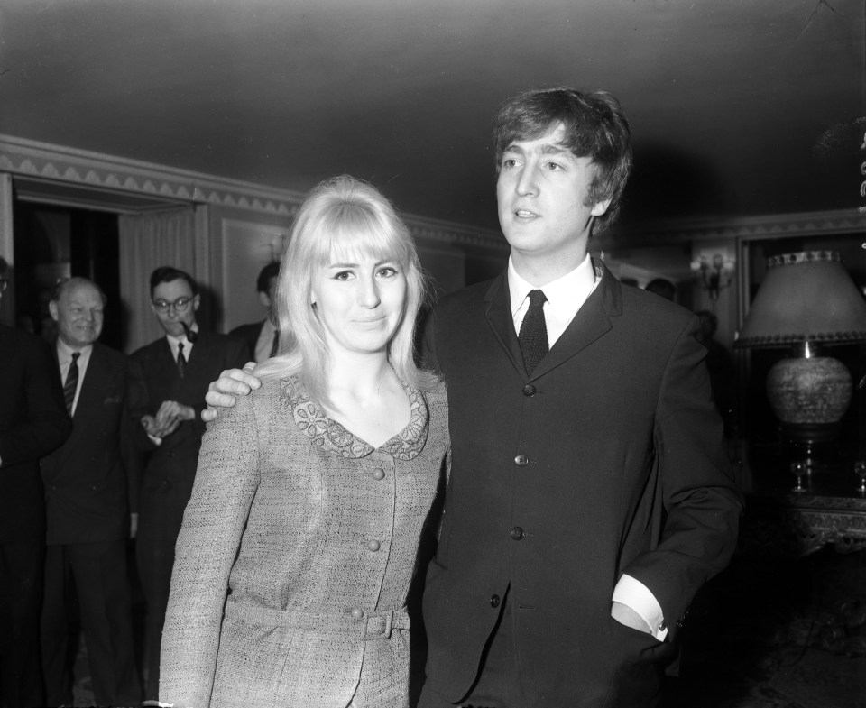 John Lennon with his wife Cynthia