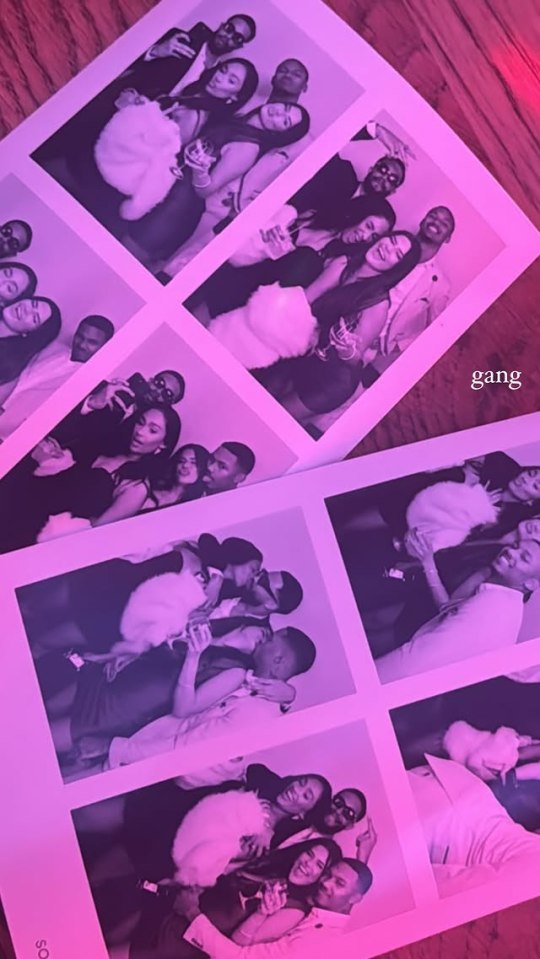 The pair posted some fun photobooth snaps from a glam night out