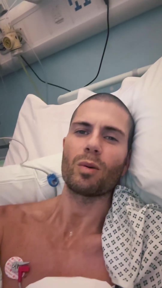 Max George has updated fans from hospital