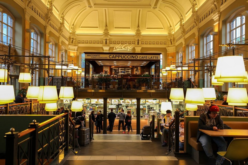 The McDonald’s in Nyugati Budapest is in a building dating back to 1877