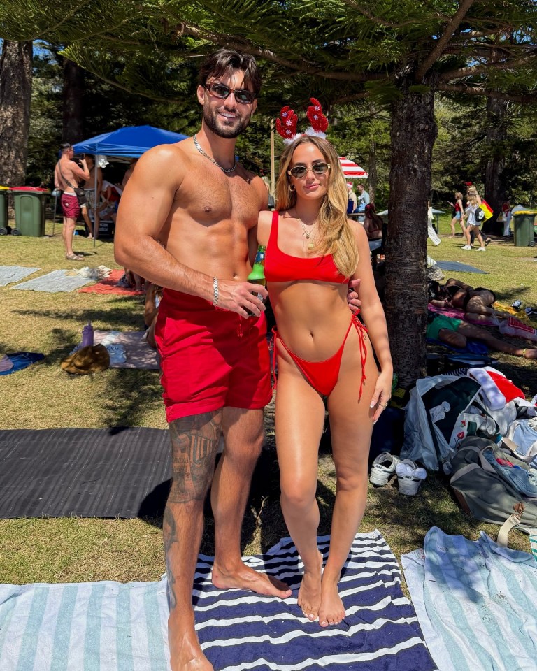 Love Island star Millie with Liam Reardon