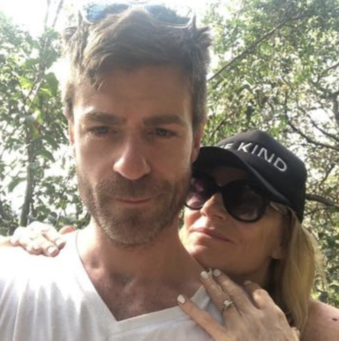 Michelle Collins and Mike Davidson engaged.