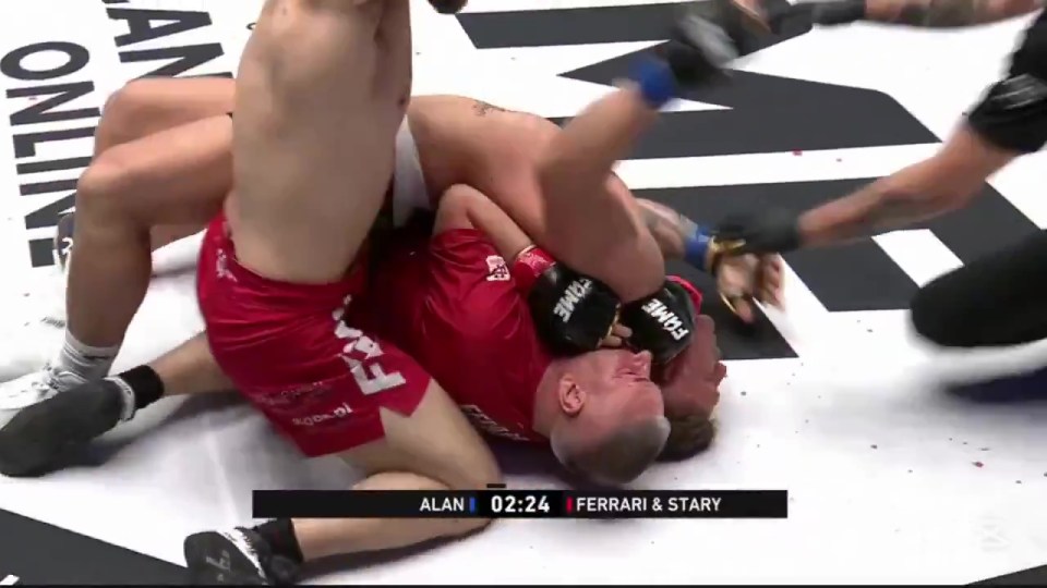 He was eventually forced to submit a rear-naked choke from 60-year-old Dariusz