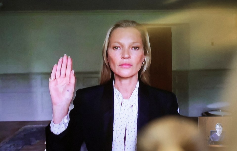 Kate was sworn in to testify via video link during Depp’s defamation trial against his ex-wife, Amber Heard