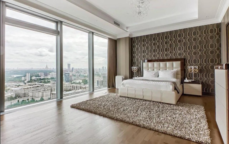 The interior of one of the apartments owned by Assad in Moscow