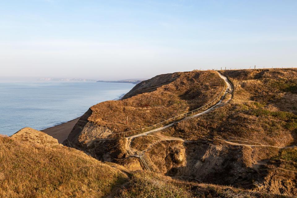 Clifftop walks are a great way to enjoy the views of Brighstone Bay