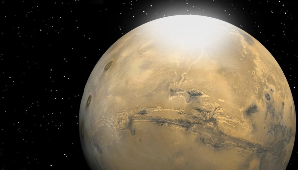 Cube-shaped snow, icy landscapes, and frost are all part of the Red Planets coldest season.