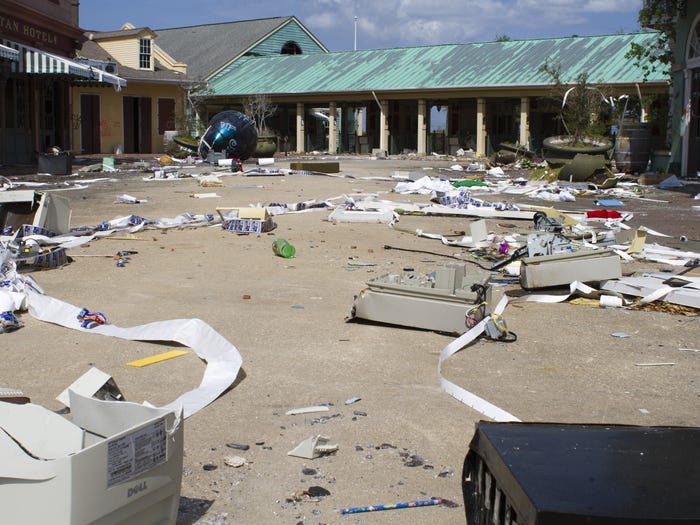 Six Flags New Orleans was left in a state of disrepair are Hurricane Katrina in 2005