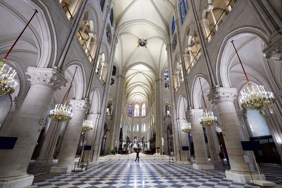 The restored Notre Dame Cathedral has had £580million rebuild