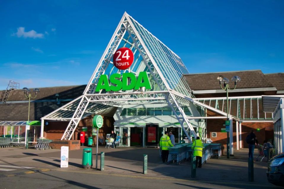 Asda store entrance; 24 hours.