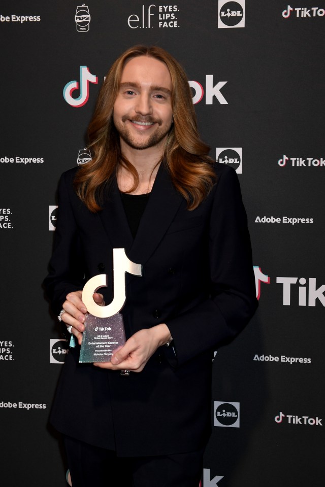 Nicholas Flannery scooped the top gong at the TikTok Awards 2024