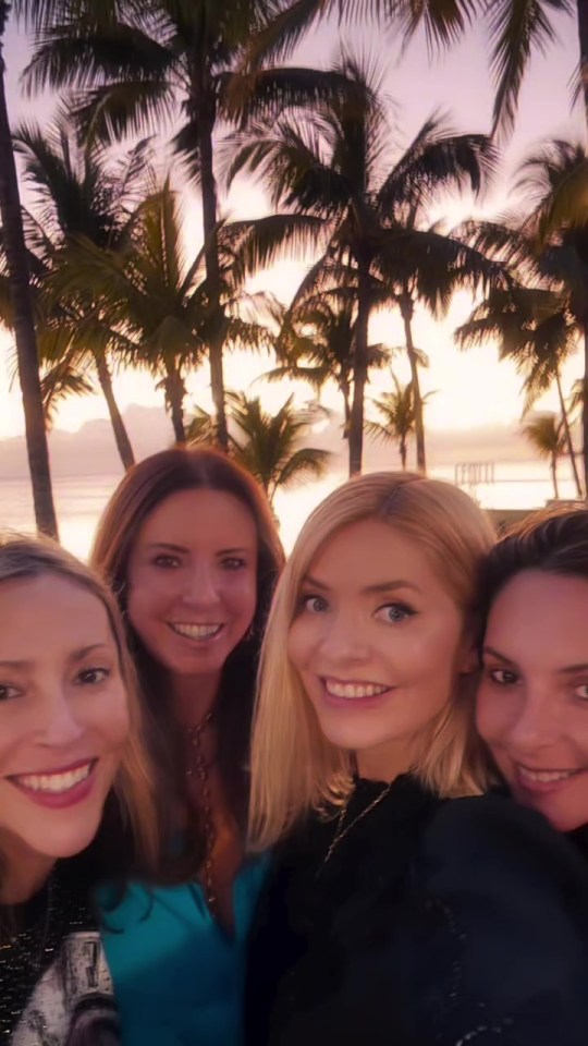 Holly Willoughby gave her fans a sneak peak of her holiday with pals