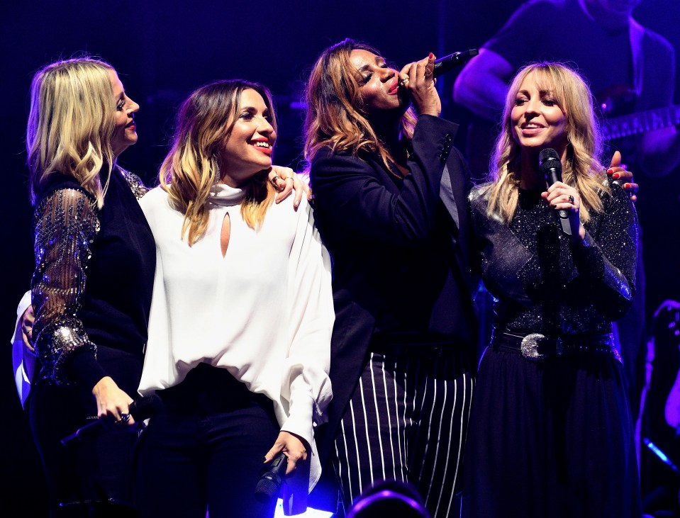 All Saints performing on stage.