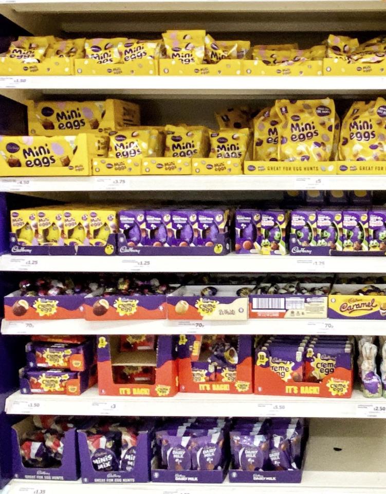 Easter items don't usually hit the shelves until April