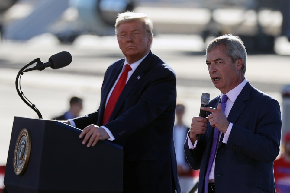 Nigel Farage and President-elect Donald Trump are famously friends