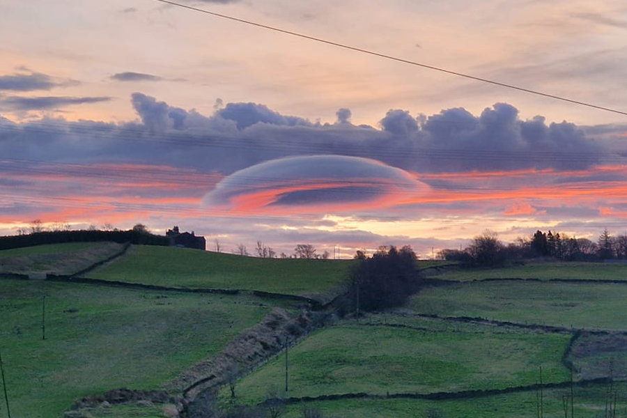 This cloud is often what reports of UFOs turn out to be