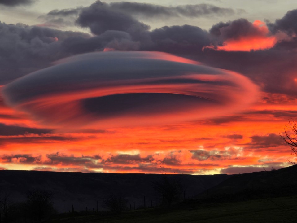 Lenticular clouds are rare