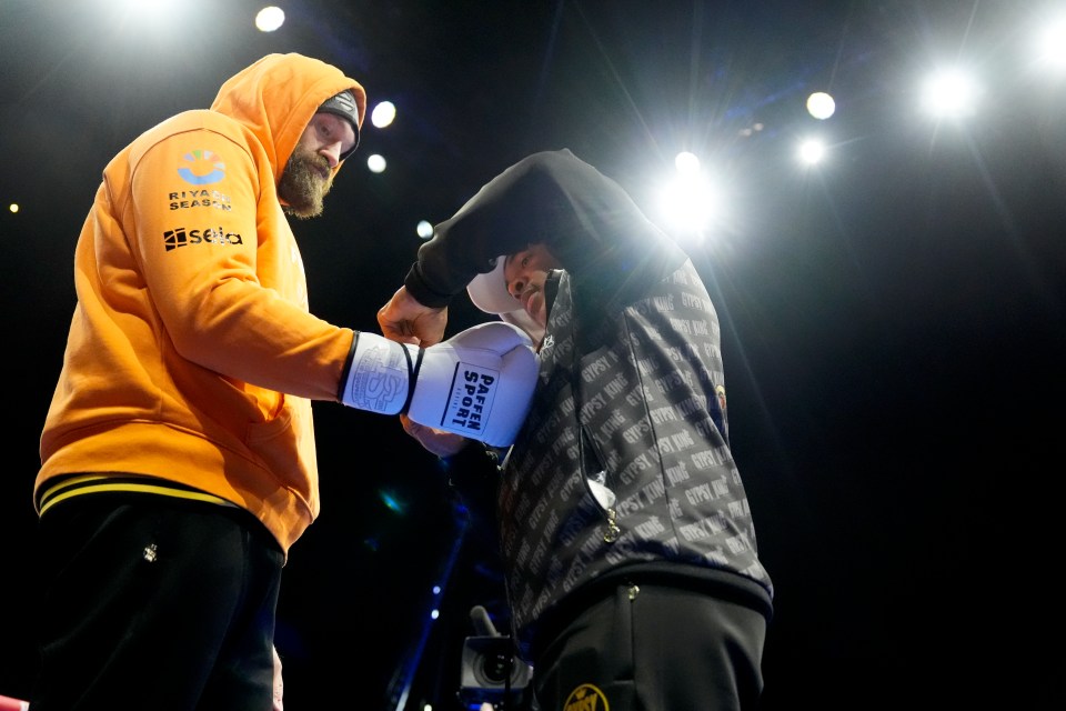 He was in the ring for just four minutes before taking his gloves off