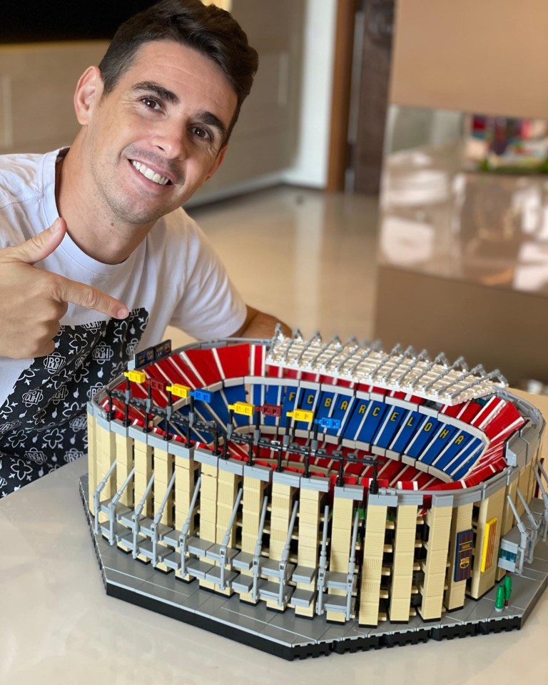 In his spare time, Oscar loves to build Lego including a Camp Nou set