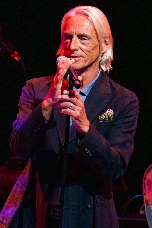 Paul Weller performing at the Barbican.