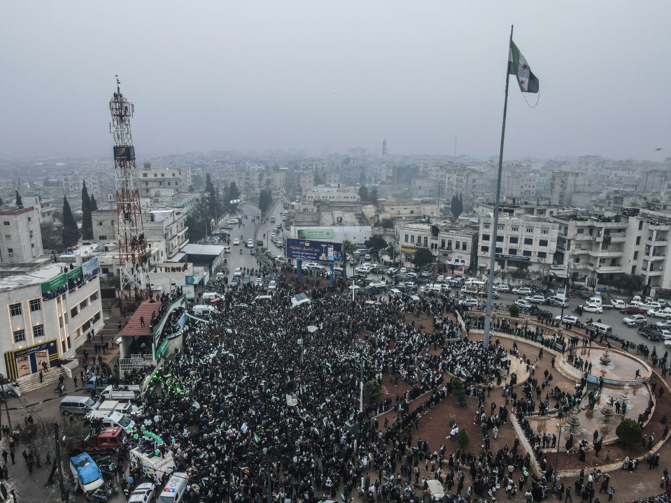 People gather at a concert organized by the London-based humanitarian organization, Syria Relief, as life begins to normalise in Syria after Assad's fall