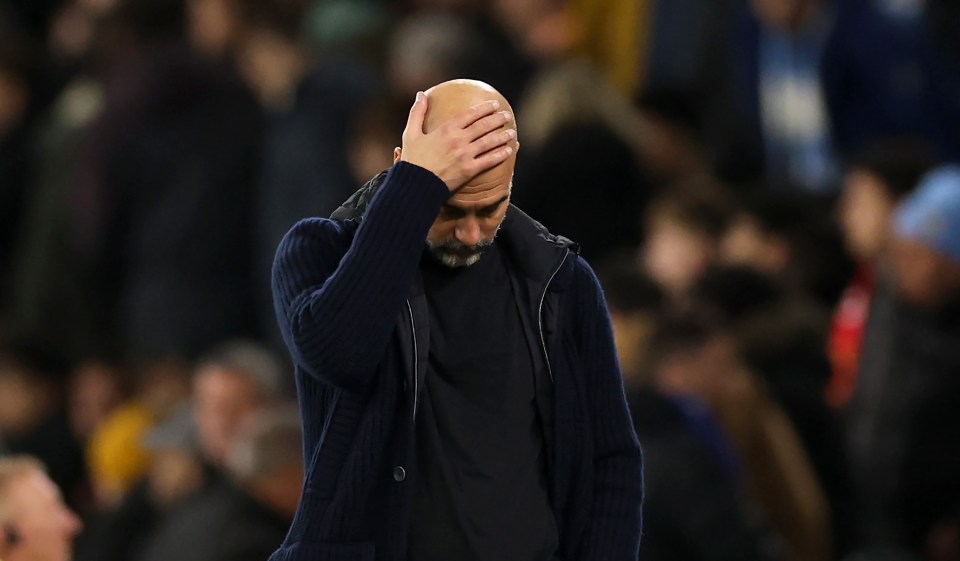 Pep Guardiola was left scratching his head again