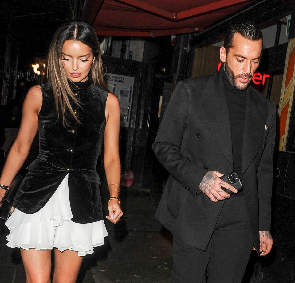 Pete Wicks and Maura Higgins on a date night.