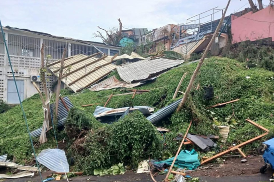 Piles of debris from the destroyed homes of civilians have built up