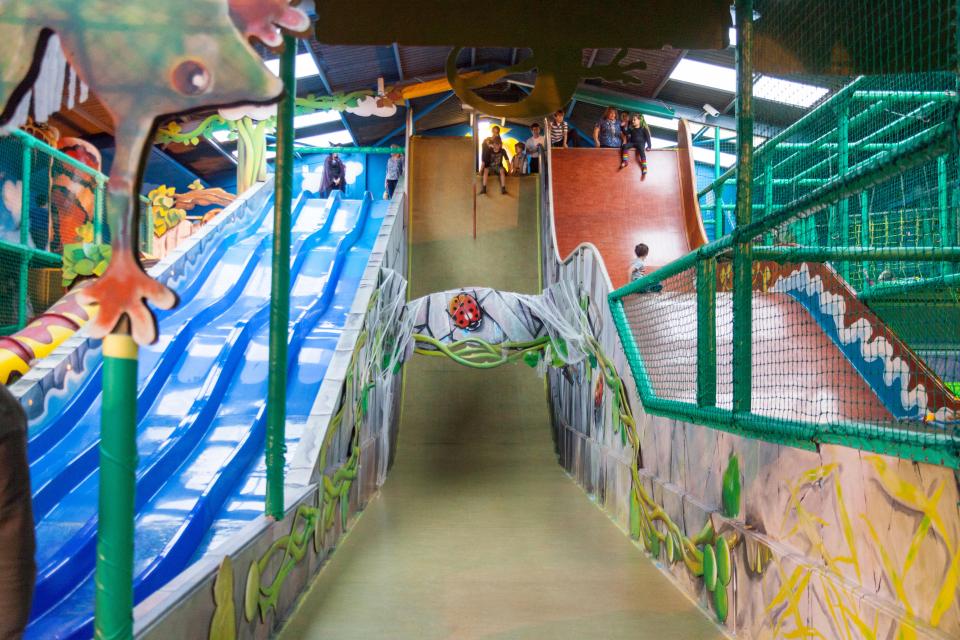 The indoor adventure playground at The Big Sheep Theme Park in Abbotsham